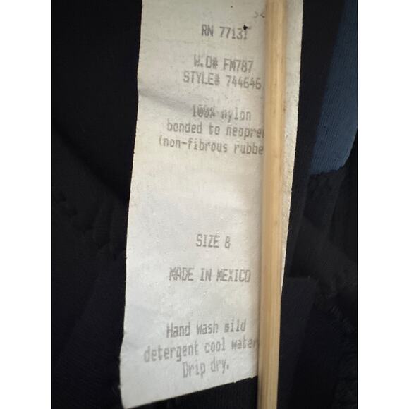 Oneill Front Zip Sleeveless Full Wetsuit Wet Suit Womens 8 Black Blue Surf Gear - Picture 7 of 7